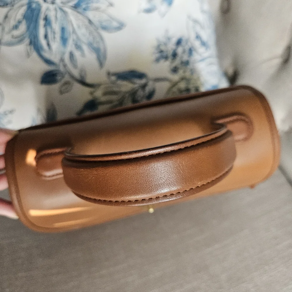 Vintage Coach Manor Leather Handbag British Tan - Picture 6 of 17